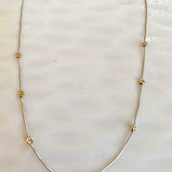 Silpada Vintage Snake Necklace with Gold 
Accents N0673. 17” long - Picture 4 of 6